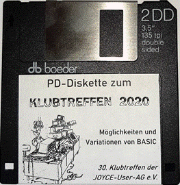 PD-Diskette zum Klubtreffen 2020